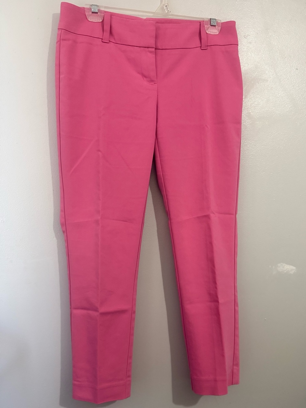 White House Black Market Slim Ankle Pants in Bright Pink